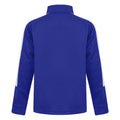 Royal Blue-White - Back - Finden & Hales Childrens-Kids Boys Knitted Tracksuit Top