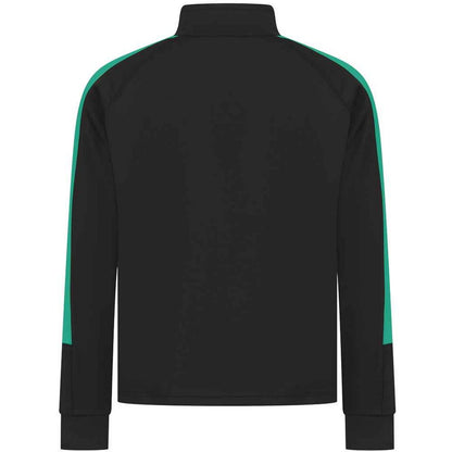Black-Emerald - Back - Finden & Hales Childrens-Kids Boys Knitted Tracksuit Top