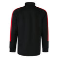 Black-Red - Back - Finden & Hales Childrens-Kids Boys Knitted Tracksuit Top