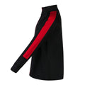 Black-Red - Side - Finden & Hales Childrens-Kids Boys Knitted Tracksuit Top