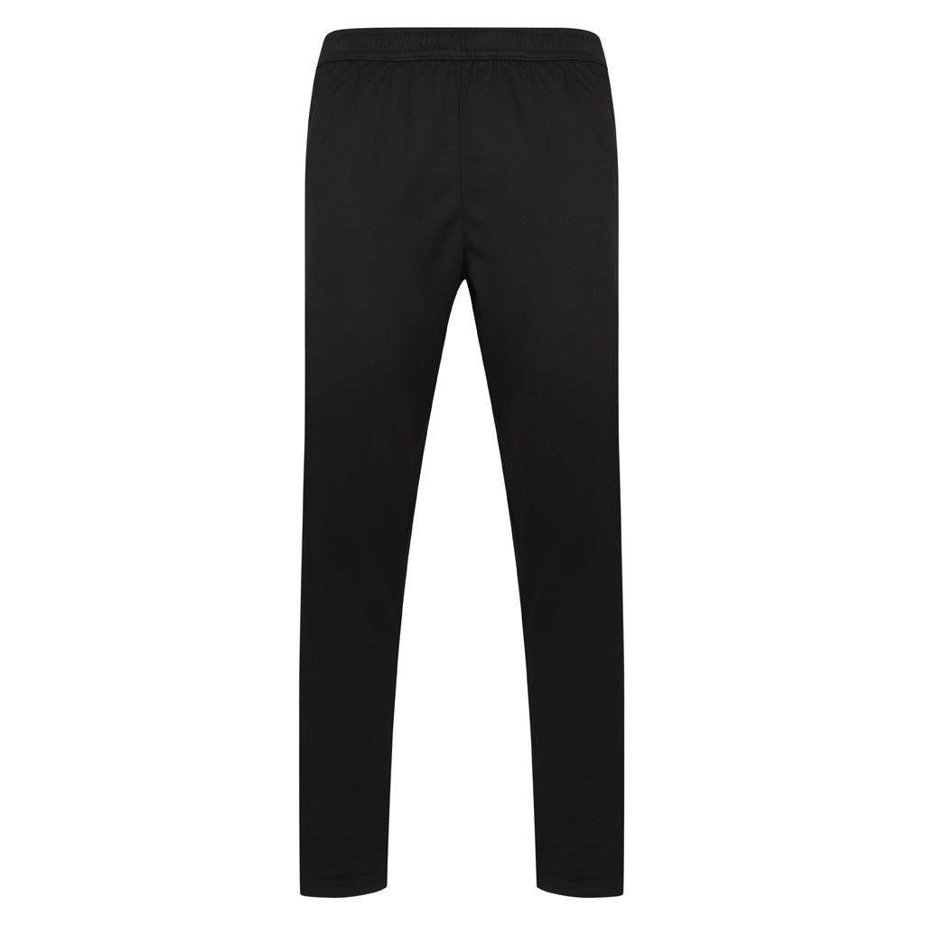 Black-White - Front - Finden & Hales Mens Knitted Tracksuit Pants