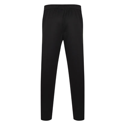 Black-White - Back - Finden & Hales Mens Knitted Tracksuit Pants