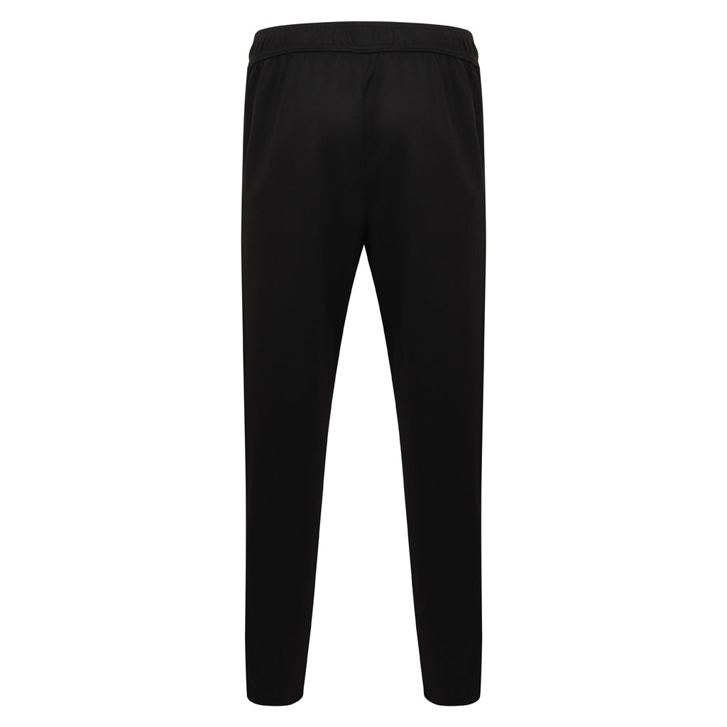 Black-Black - Back - Finden & Hales Mens Knitted Tracksuit Pants