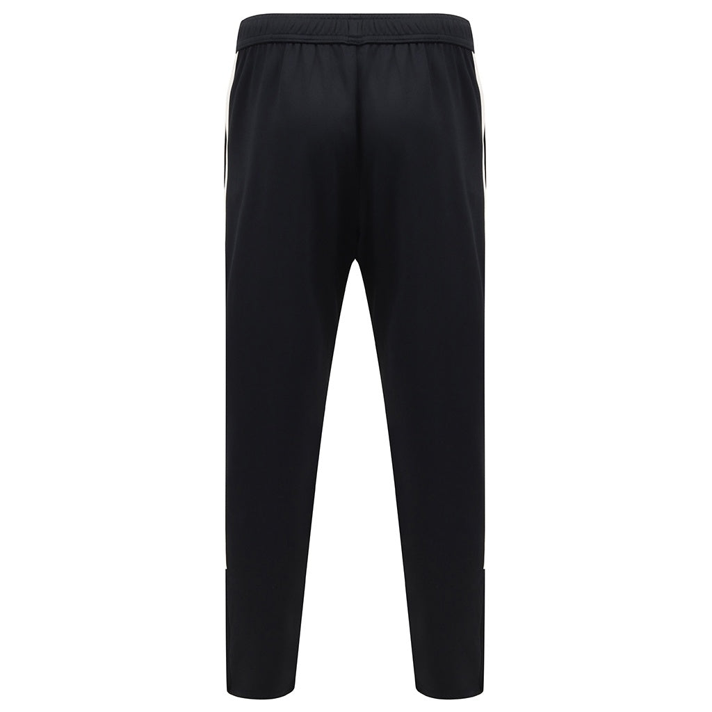 Navy-White - Back - Finden & Hales Mens Knitted Tracksuit Pants