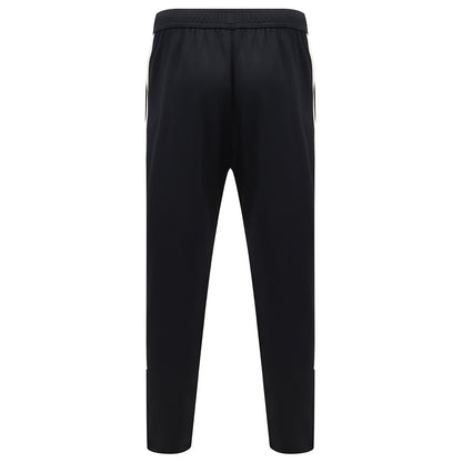 Navy-White - Back - Finden & Hales Mens Knitted Tracksuit Pants