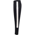 Navy-White - Side - Finden & Hales Mens Knitted Tracksuit Pants