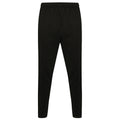 Black-Gunmetal - Back - Finden & Hales Mens Knitted Tracksuit Pants