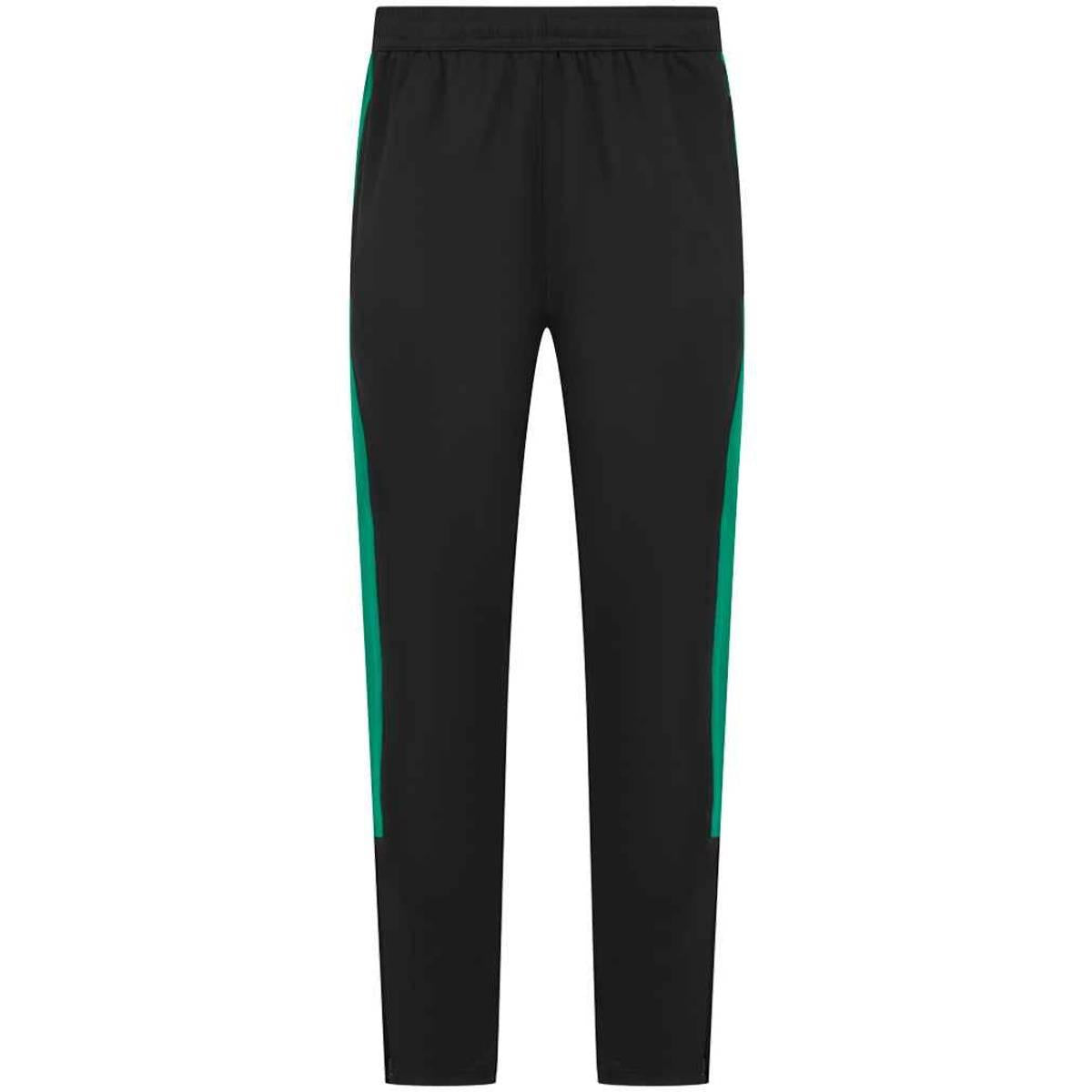 Black-Emerald - Front - Finden & Hales Mens Knitted Tracksuit Pants
