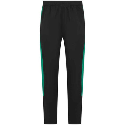 Black-Emerald - Front - Finden & Hales Mens Knitted Tracksuit Pants