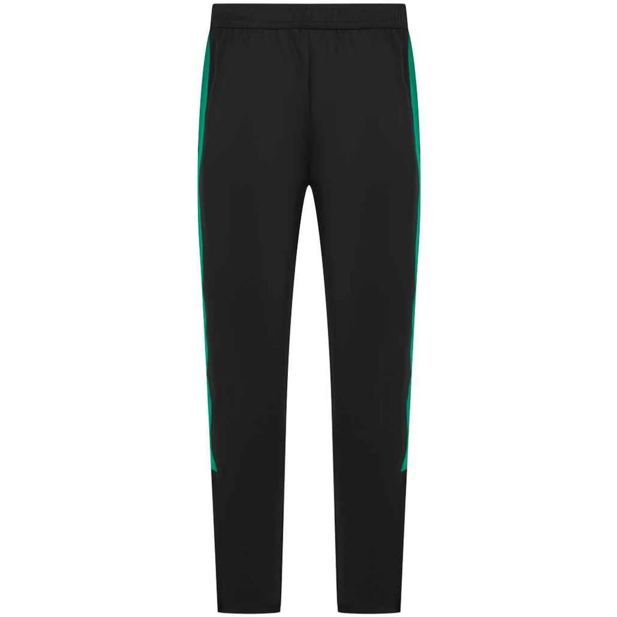 Black-Emerald - Back - Finden & Hales Mens Knitted Tracksuit Pants