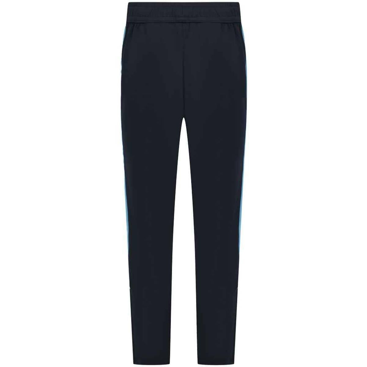 Navy-Sky Blue - Back - Finden & Hales Mens Knitted Tracksuit Pants