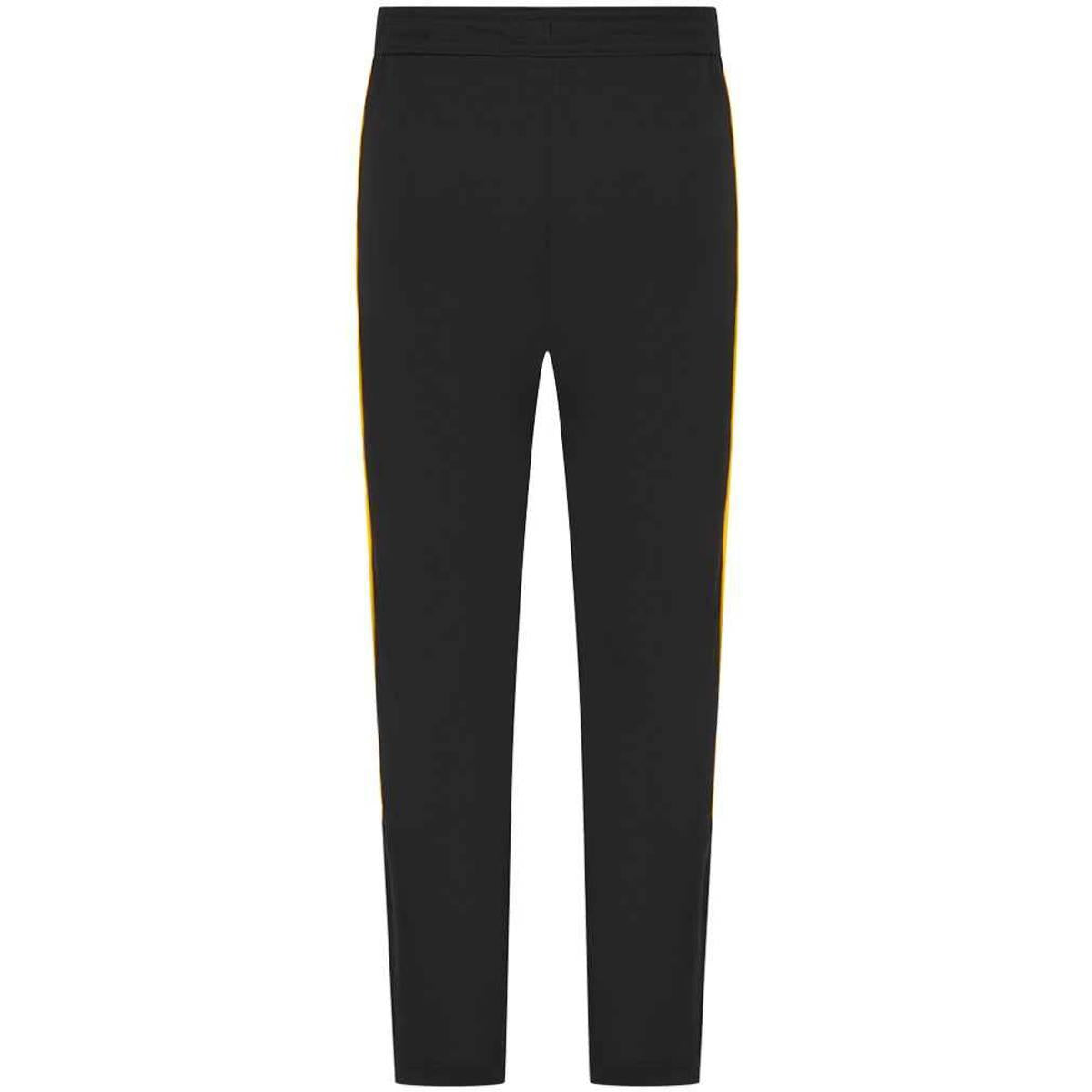 Black-Gold - Back - Finden & Hales Mens Knitted Tracksuit Pants