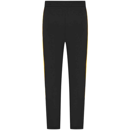 Black-Gold - Back - Finden & Hales Mens Knitted Tracksuit Pants