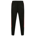 Black-Red - Back - Finden & Hales Mens Knitted Tracksuit Pants