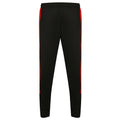 Black-Red - Side - Finden & Hales Mens Knitted Tracksuit Pants