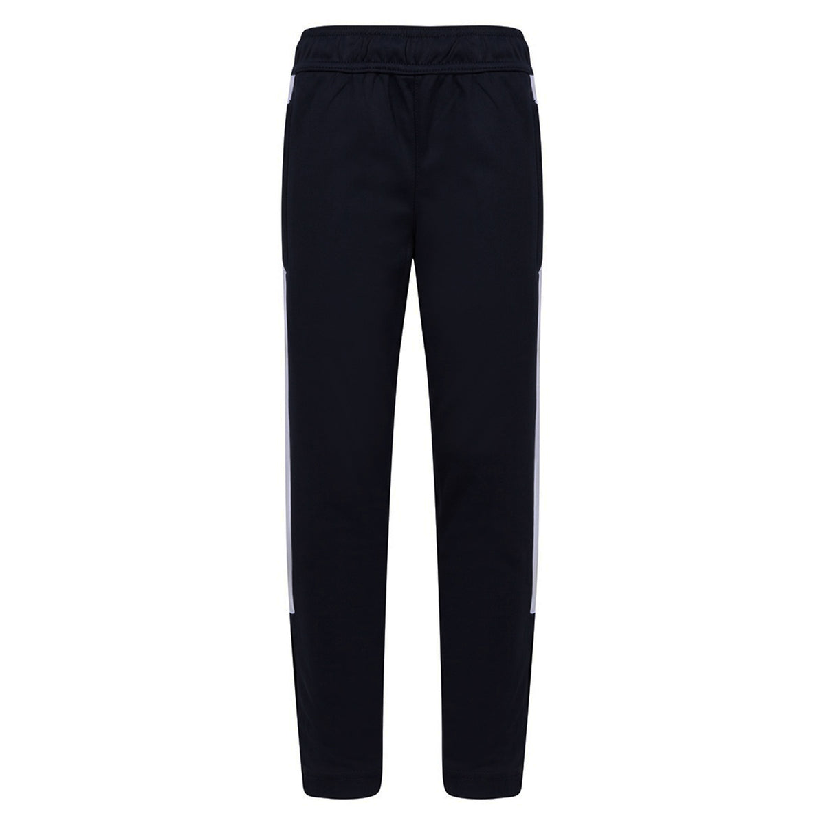 Black-White - Front - Finden & Hales Childrens-Kids Boys Knitted Tracksuit Pants