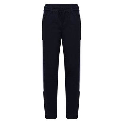 Black-White - Front - Finden & Hales Childrens-Kids Boys Knitted Tracksuit Pants