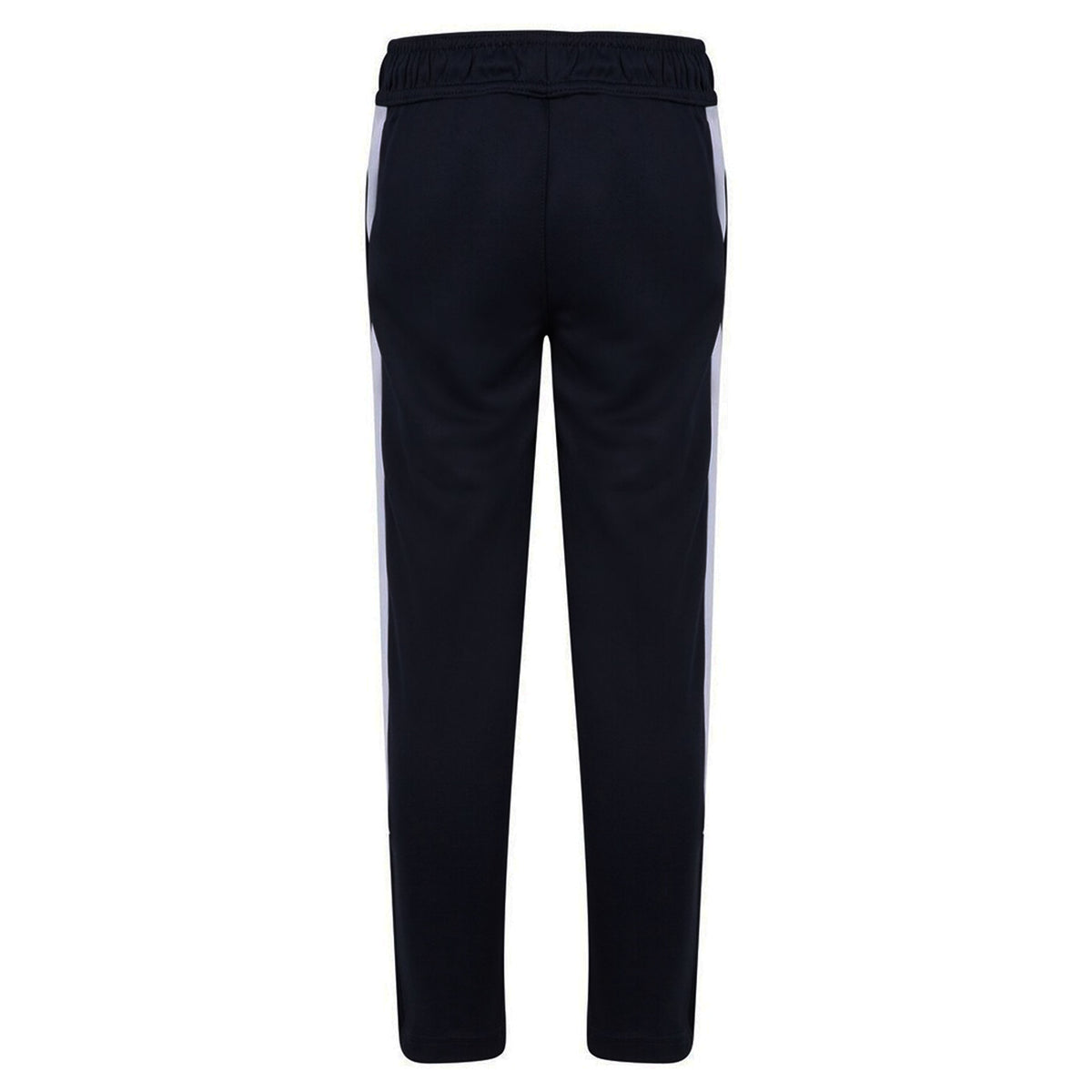 Black-White - Back - Finden & Hales Childrens-Kids Boys Knitted Tracksuit Pants