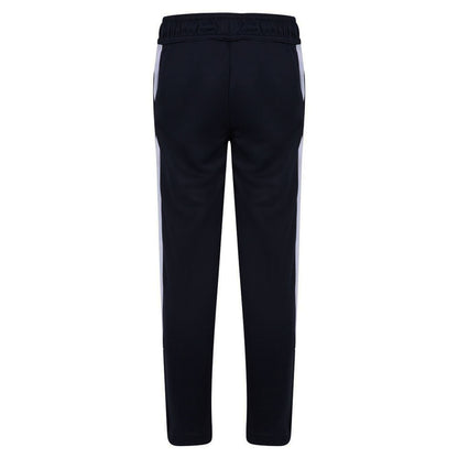 Black-White - Back - Finden & Hales Childrens-Kids Boys Knitted Tracksuit Pants
