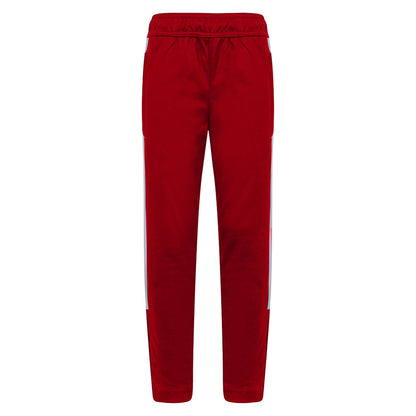 Red-White - Front - Finden & Hales Childrens-Kids Boys Knitted Tracksuit Pants