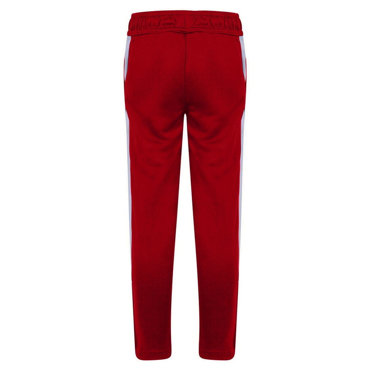 Red-White - Back - Finden & Hales Childrens-Kids Boys Knitted Tracksuit Pants