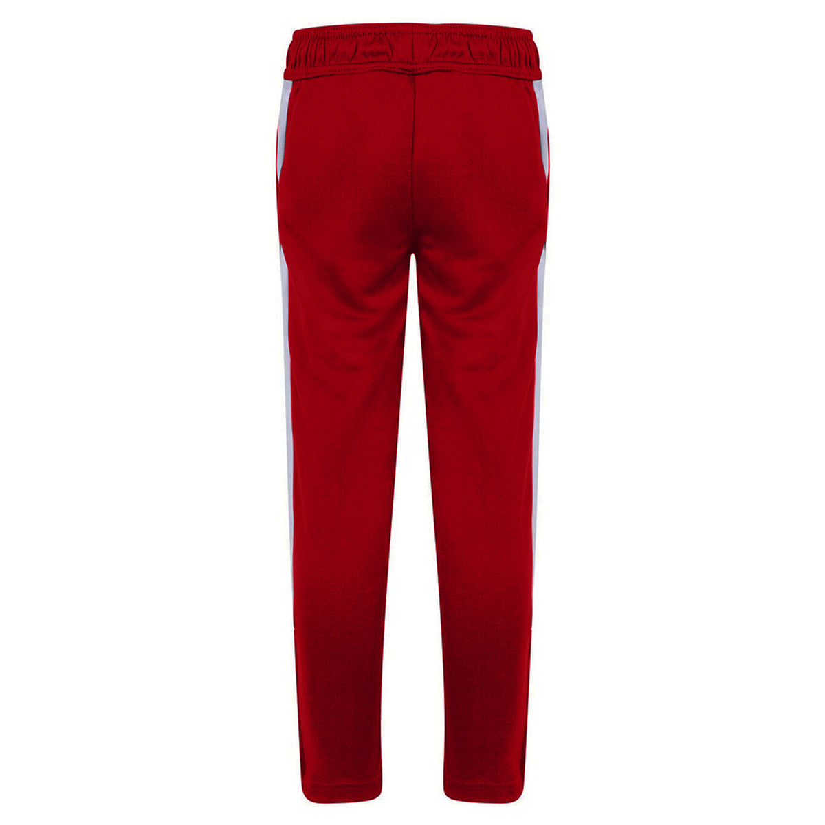 Red-White - Back - Finden & Hales Childrens-Kids Boys Knitted Tracksuit Pants