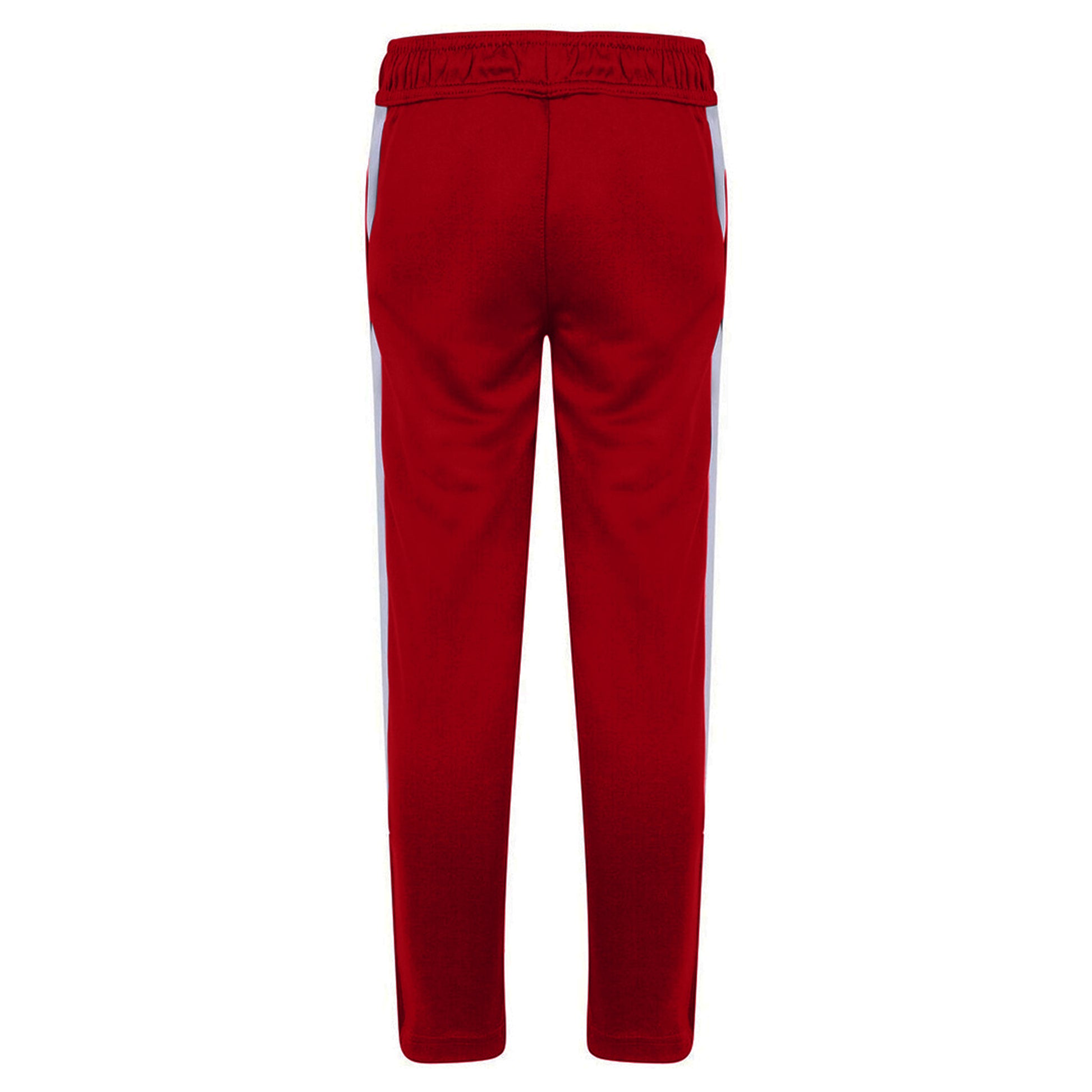Red-White - Back - Finden & Hales Childrens-Kids Boys Knitted Tracksuit Pants