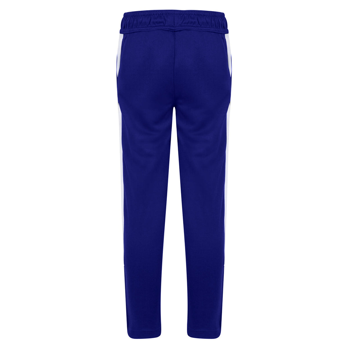 Royal Blue-White - Back - Finden & Hales Childrens-Kids Boys Knitted Tracksuit Pants