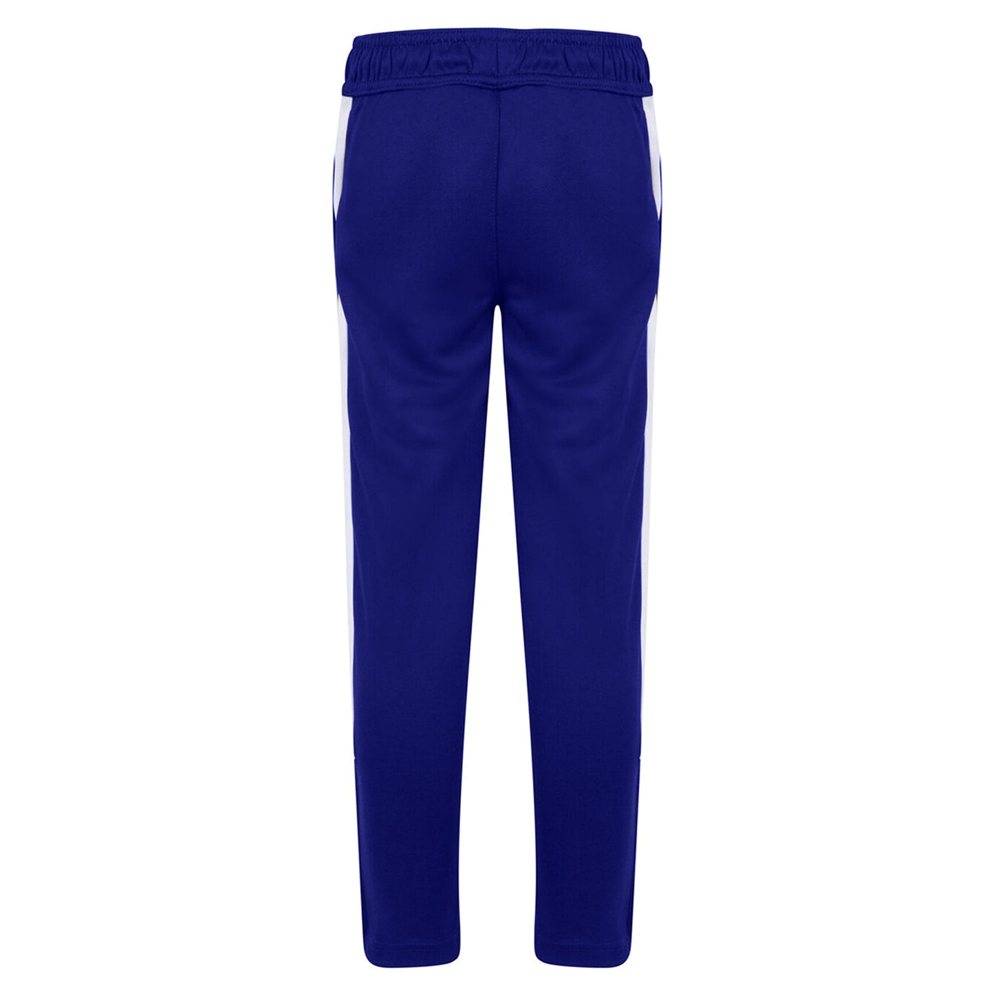 Royal Blue-White - Back - Finden & Hales Childrens-Kids Boys Knitted Tracksuit Pants