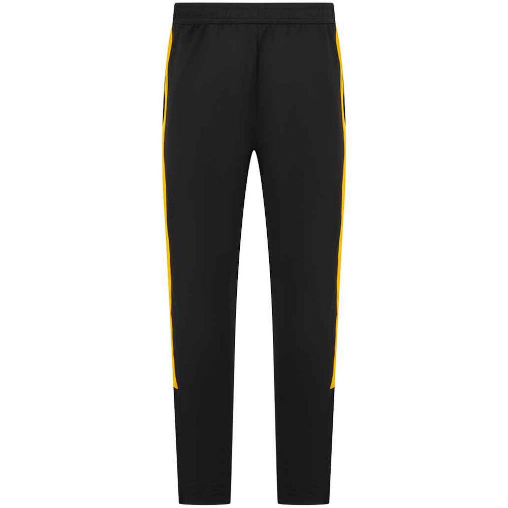 Black-Gold - Back - Finden & Hales Childrens-Kids Boys Knitted Tracksuit Pants