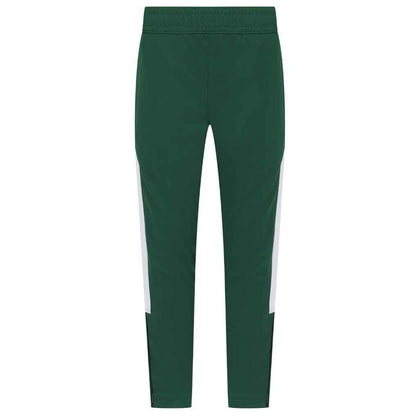 Bottle Green-White - Front - Finden & Hales Childrens-Kids Boys Knitted Tracksuit Pants