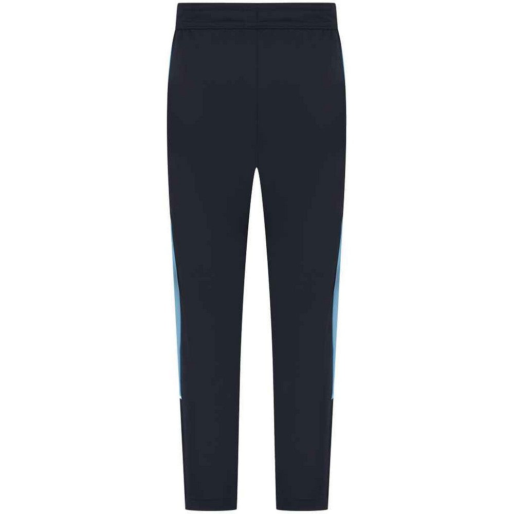 Navy-Sky Blue - Back - Finden & Hales Childrens-Kids Boys Knitted Tracksuit Pants