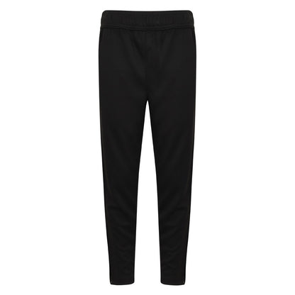 Black-Black - Front - Finden & Hales Childrens-Kids Boys Knitted Tracksuit Pants