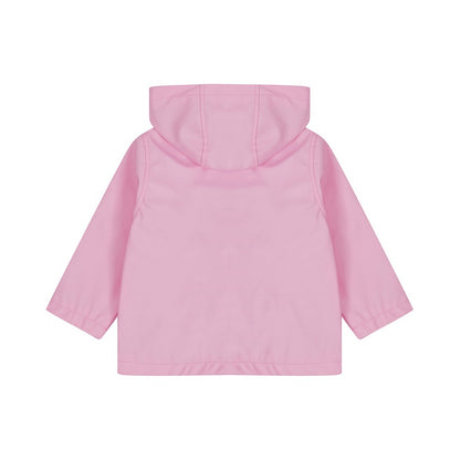 Candyfloss Pink - Back - Larkwood Baby Boys Rain Jacket