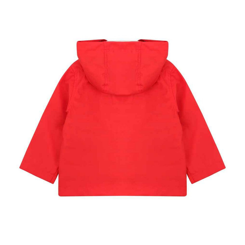 Red - Back - Larkwood Baby Boys Rain Jacket
