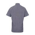 Black-White - Back - Premier Mens Gingham Short Sleeve Shirt