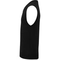 Black - Side - Premier Mens Sleeveless Cotton Acrylic V Neck Sweater