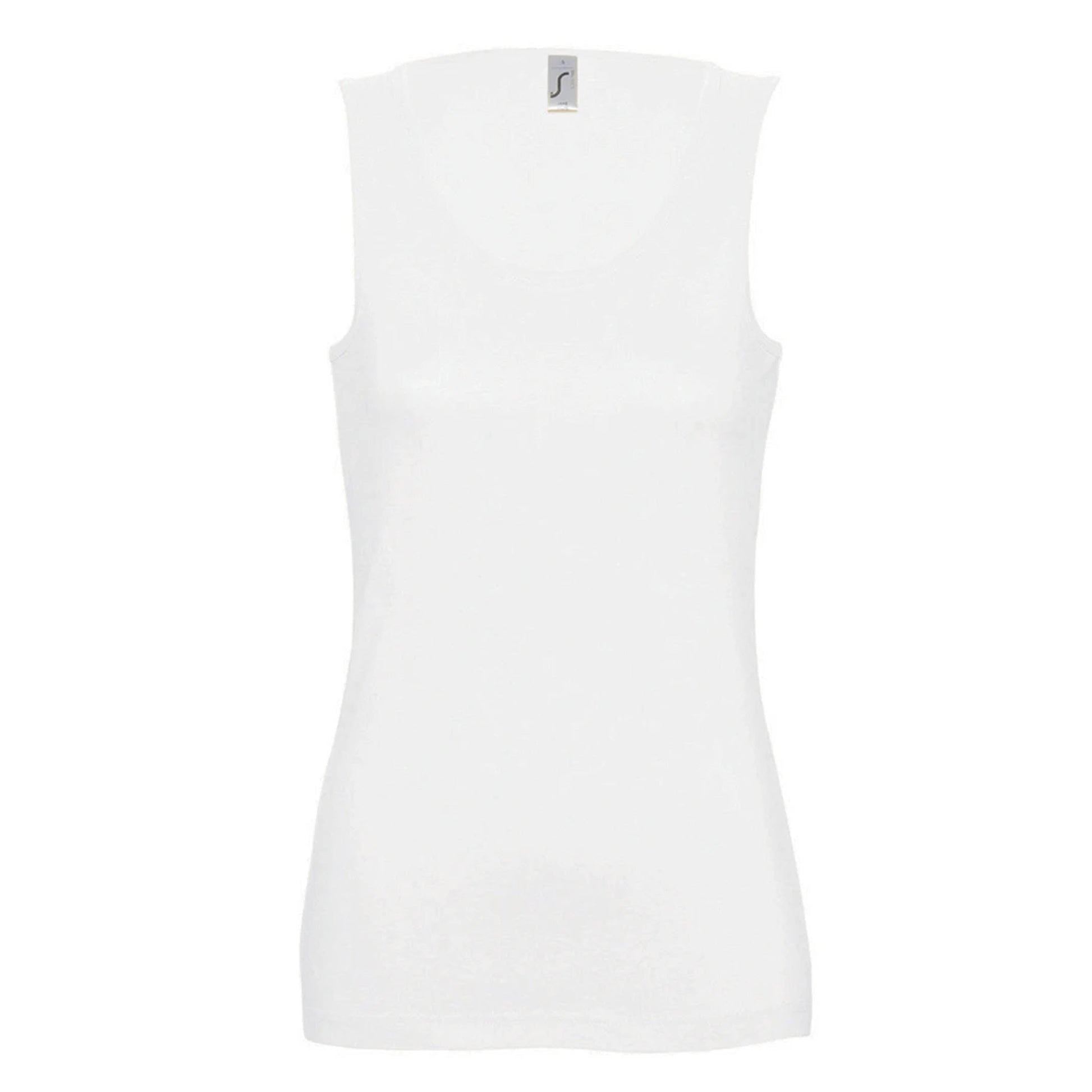 White - Front - SOLS Womens-Ladies Jane Sleeveless Tank - Vest Top