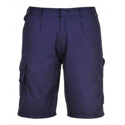 Navy - Front - Portwest Mens Combat Shorts