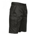 Black - Front - Portwest Mens Combat Shorts