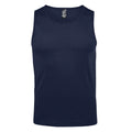French Navy - Front - SOLS Mens Justin Sleeveless Tank - Vest Top