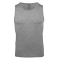 Grey Marl - Front - SOLS Mens Justin Sleeveless Tank - Vest Top