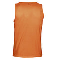 Orange - Back - SOLS Mens Justin Sleeveless Tank - Vest Top