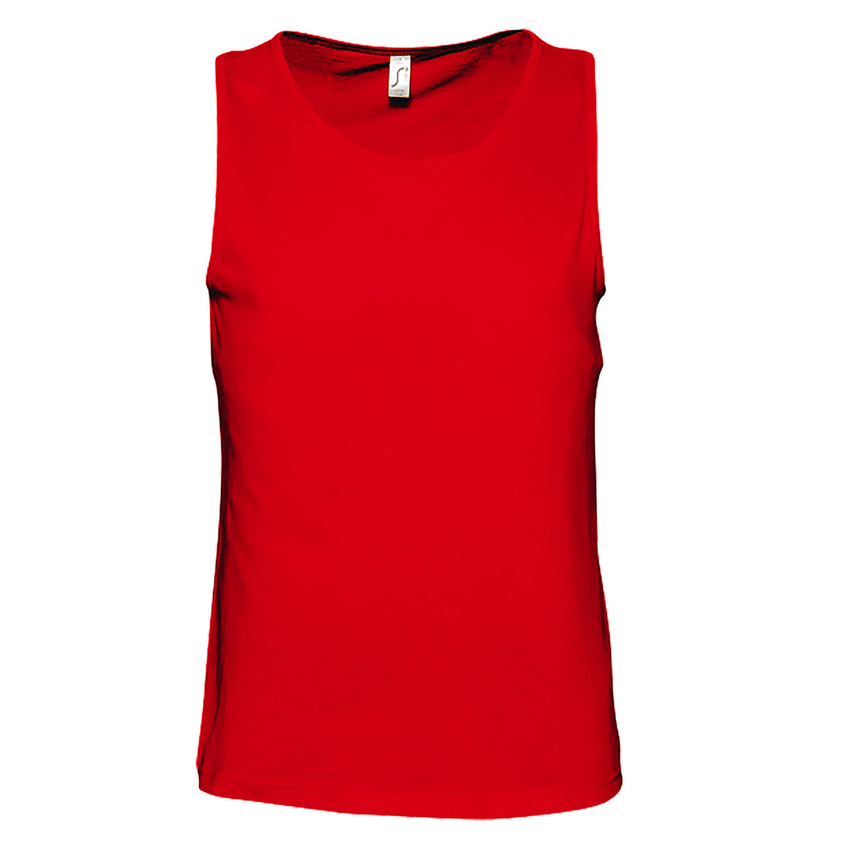 Red - Front - SOLS Mens Justin Sleeveless Tank - Vest Top