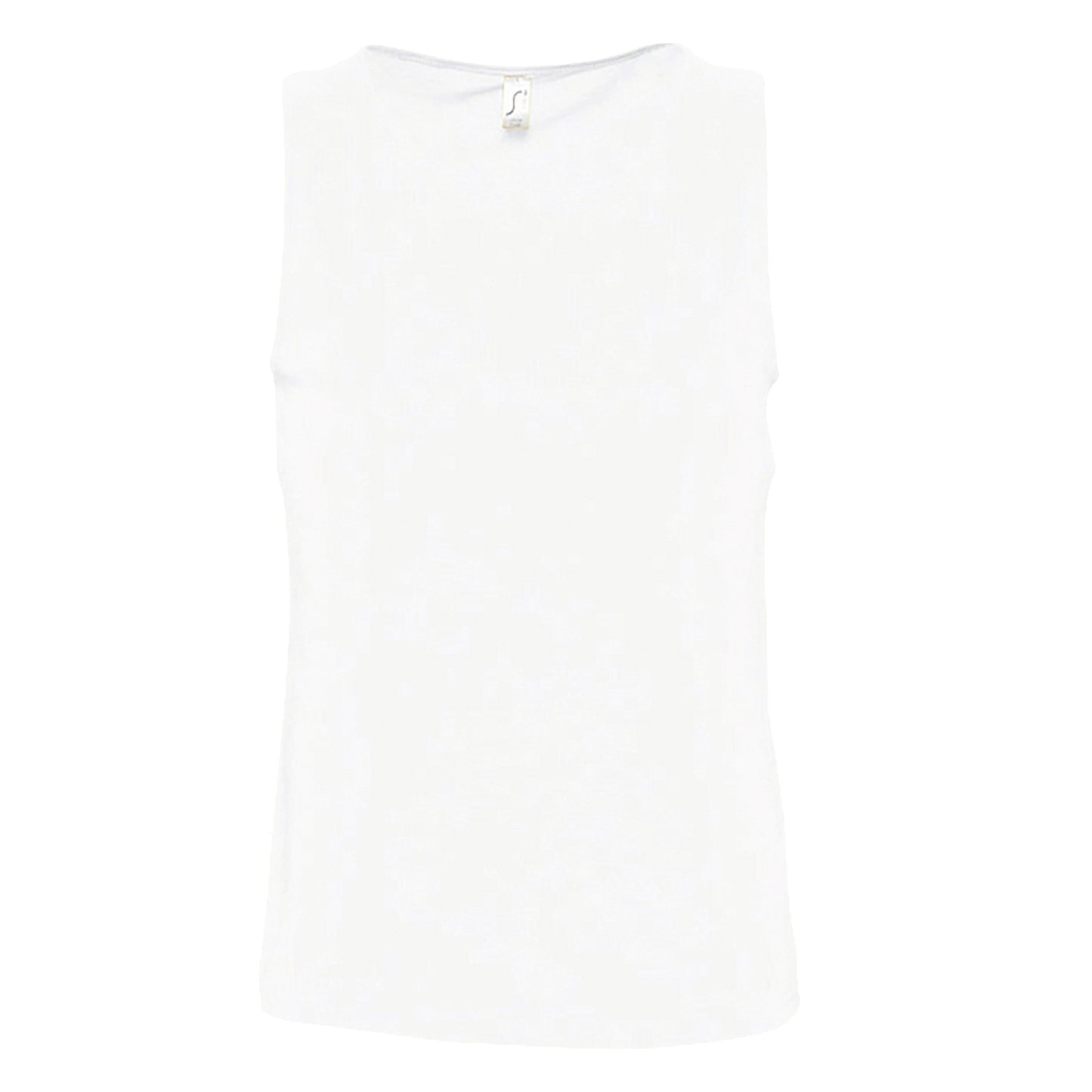 White - Front - SOLS Mens Justin Sleeveless Tank - Vest Top