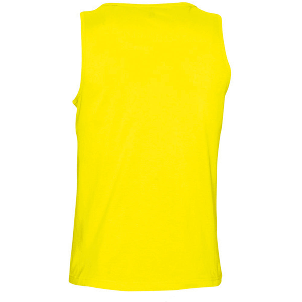 Lemon - Back - SOLS Mens Justin Sleeveless Tank - Vest Top