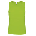 Lime - Front - SOLS Mens Justin Sleeveless Tank - Vest Top