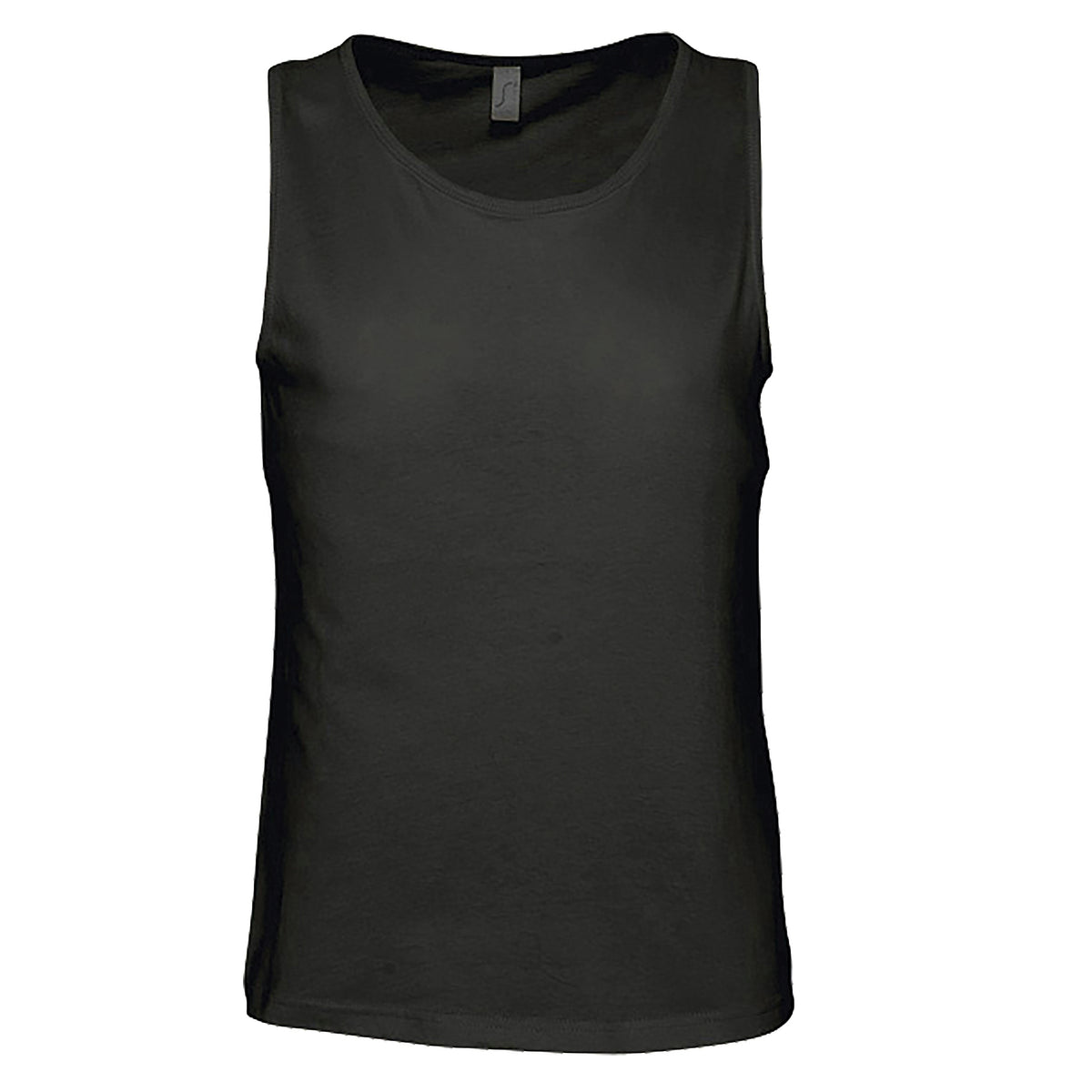 Deep Black - Front - SOLS Mens Justin Sleeveless Tank - Vest Top
