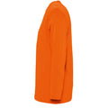Orange - Side - SOLS Mens Monarch Long Sleeve T-Shirt