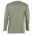 Khaki - Side - SOLS Mens Monarch Long Sleeve T-Shirt